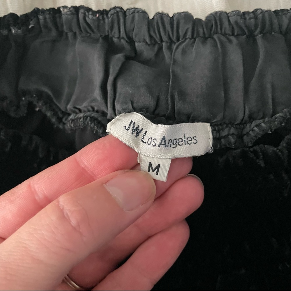 Johnny Was Hirsch‎ Black Velvet Embroidered Pants Black Medium - Picture 11 of 14